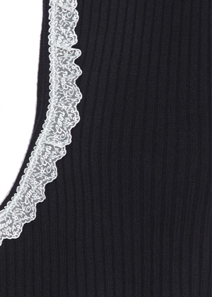 Compact wool balaclava lace Sky Captain B3020274 Ganni 